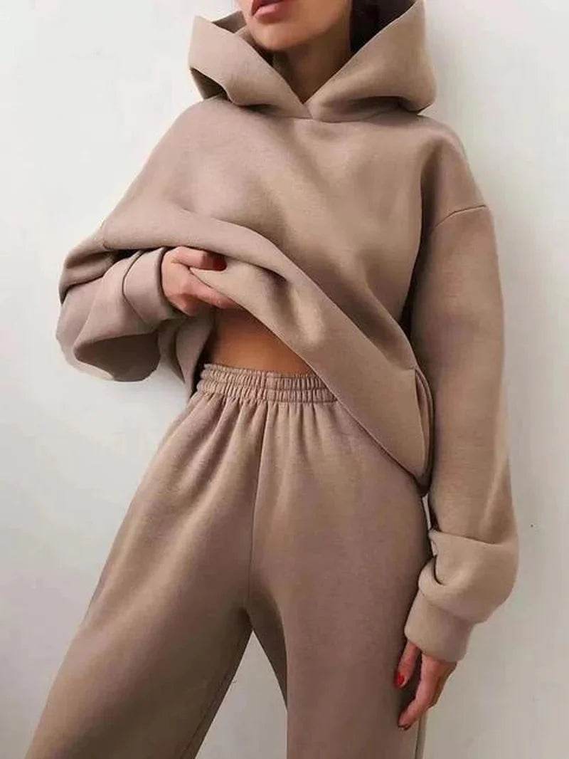 Two-Piece Tracksuit Set - FASHIST
