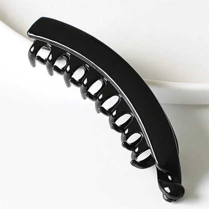 Frosted Solid Color Banana Hair Clips – Fashion Ponytail Barrettes & Hair Claws for Women - FASHIST
