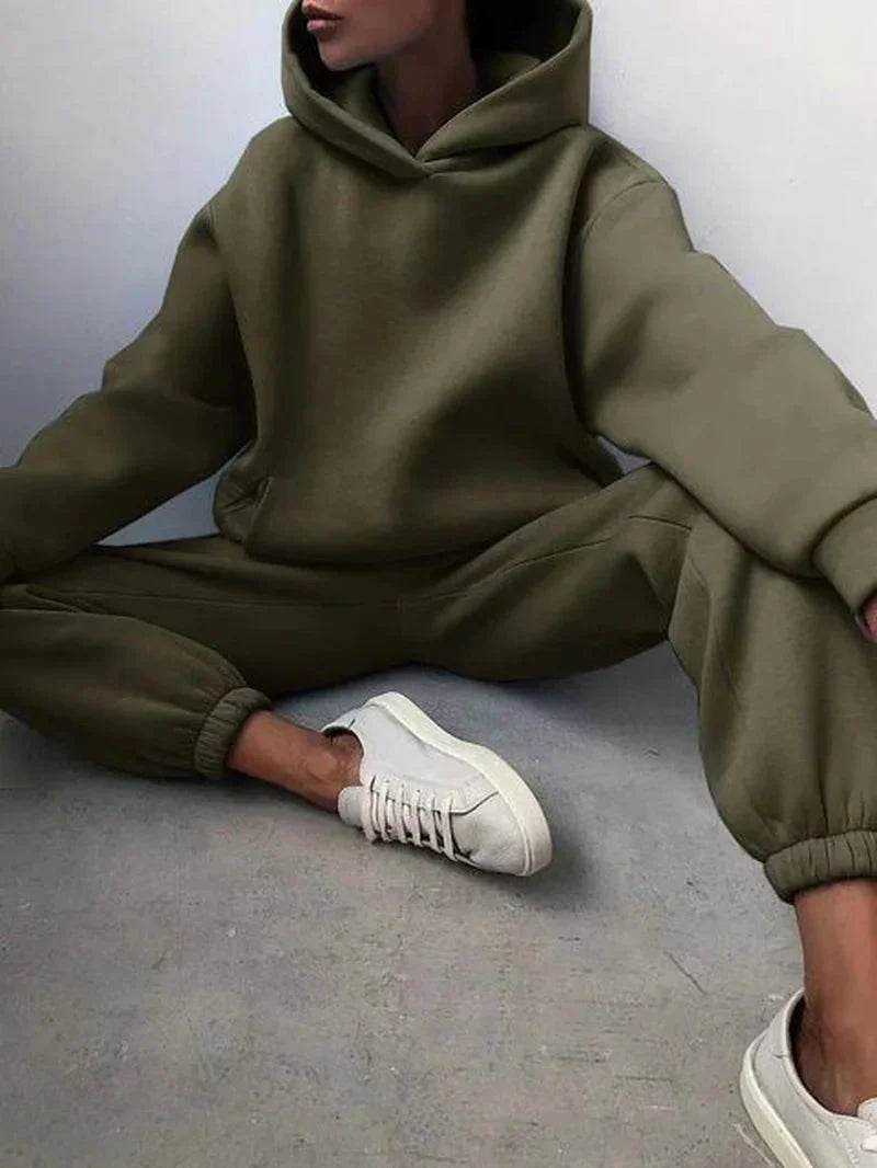 Two-Piece Tracksuit Set - FASHIST
