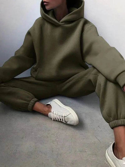Two-Piece Tracksuit Set - FASHIST