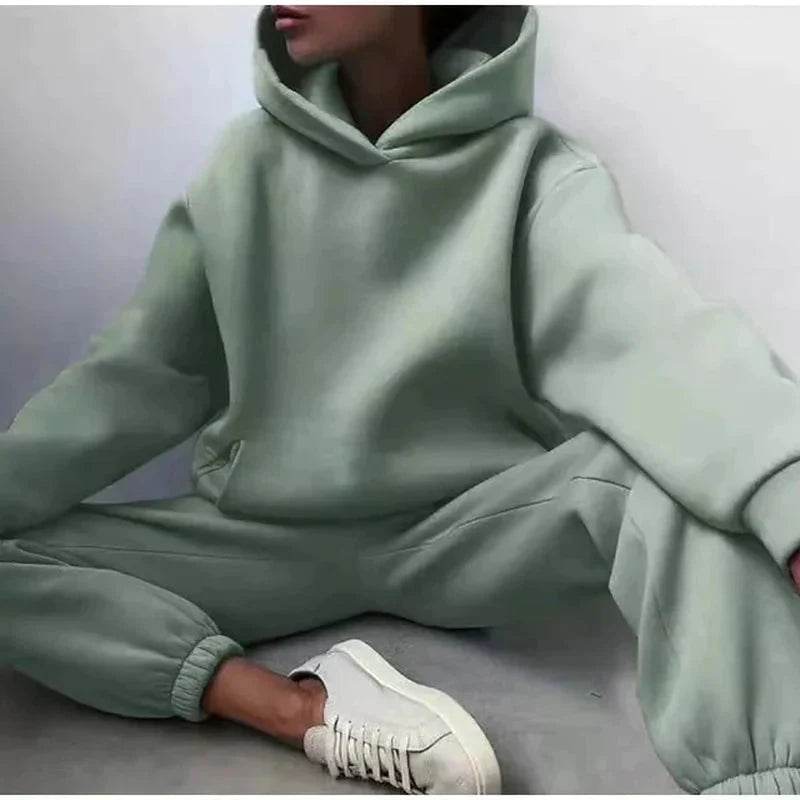 Two-Piece Tracksuit Set - FASHIST