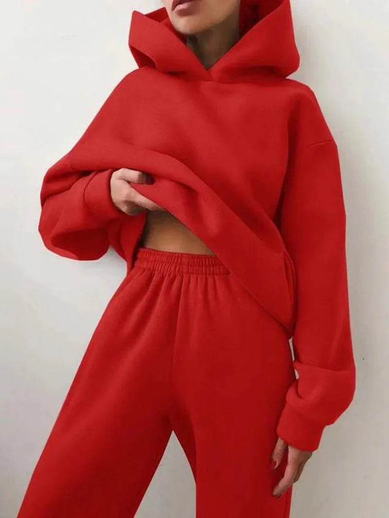 Two-Piece Tracksuit Set - FASHIST