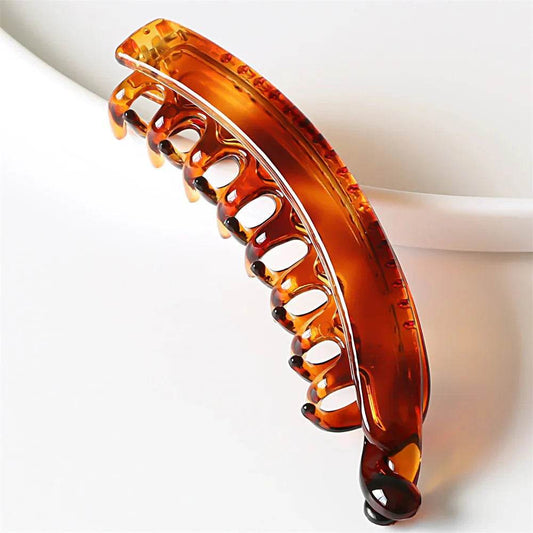 Frosted Solid Color Banana Hair Clips – Fashion Ponytail Barrettes & Hair Claws for Women - FASHIST