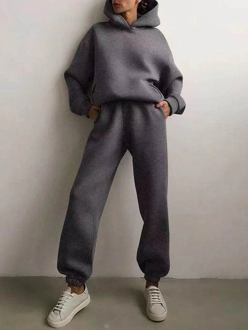 Two-Piece Tracksuit Set - FASHIST